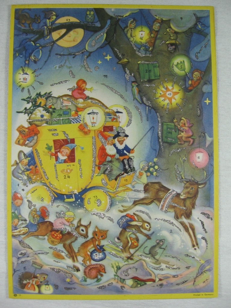 (Baron-Raabe, Charlotte):  Adventskalender: Weihnachts - Postkutsche. 