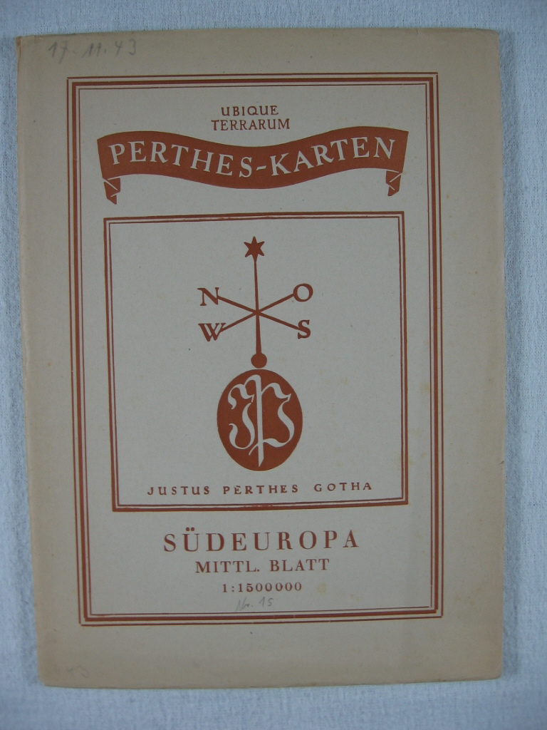   Perthes-Karten Nr. 15: Südeuropa. Mittelblatt. 