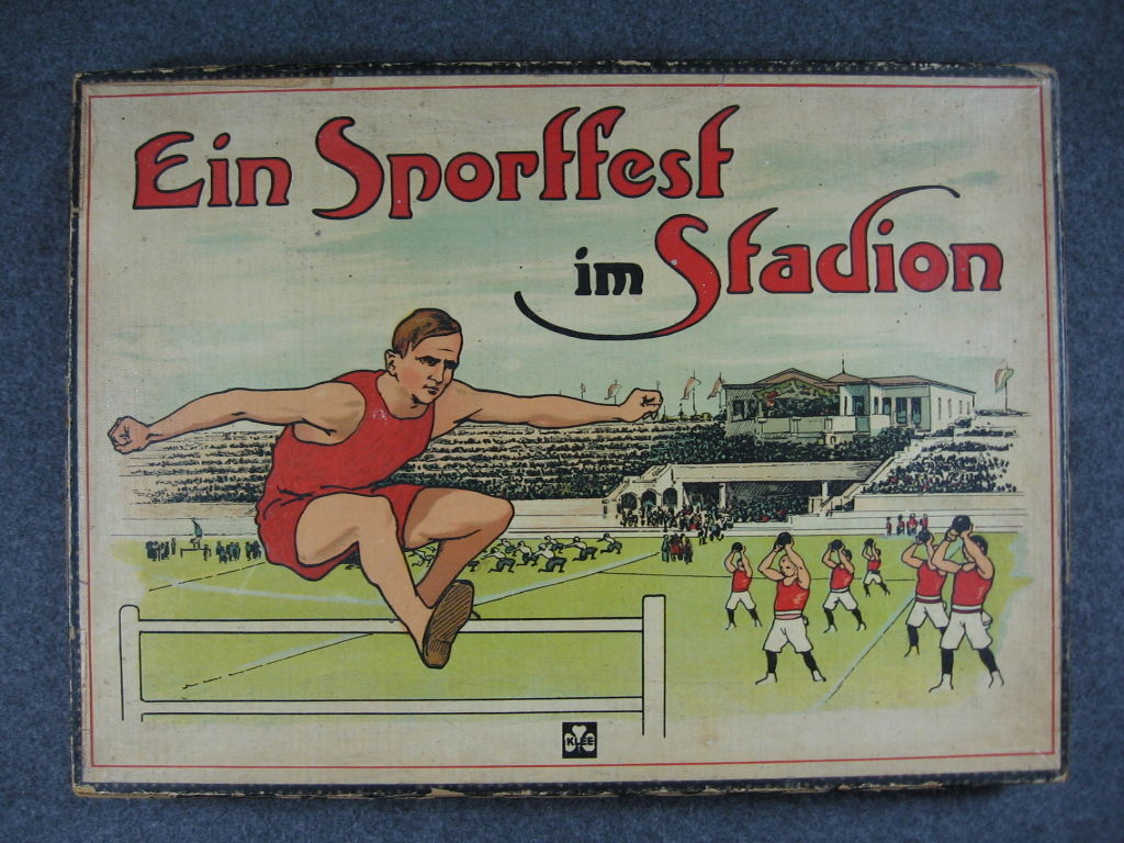   Ein Sportfest im Stadion. 