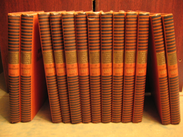   Bibliothek der Unterhaltung und des Wissens. Jahrgang 1933, complett in 13 Bänden. 