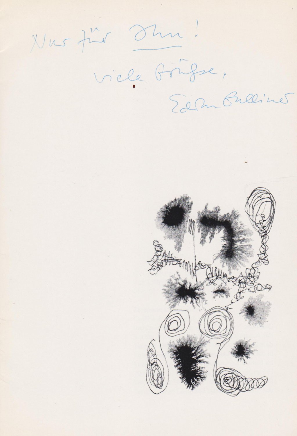 GALLINER, Edith. -  Edith Galliner. (Mit Widmung und Signatur der Künstlerin!). Ausstellung im September 1965. 
