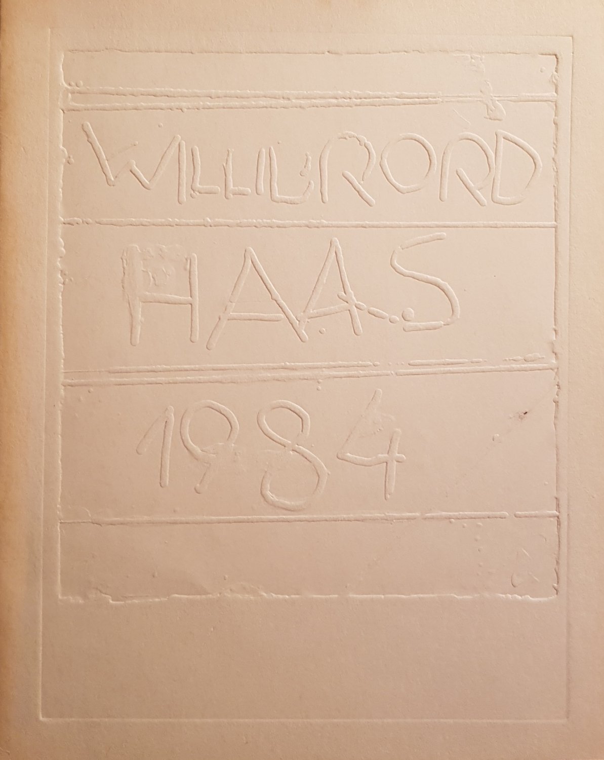HAAS, Willibrod:  Farbhorizonte von Willibrod Haas. Zur Ausstellung der "Fabrik K 19" im Kunstquartier Ackerstraße, TU. Berlin 4. bis 20. Mai 1984. 