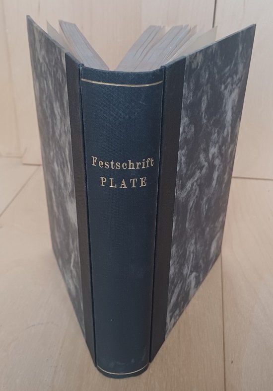 PLATE, Ludwig.-  Ludwig Plate zu seinem 70. Geburtstage am 16. August 1932 gewidmet von seinen Schülern und Freunden und vom Verleger. 