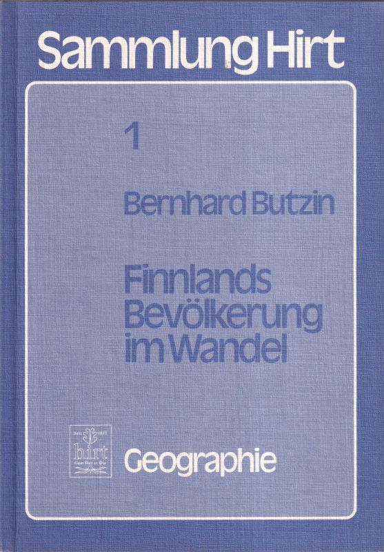 Butzin,Bernhard  Finnlands Bevölkerung im Wandel 