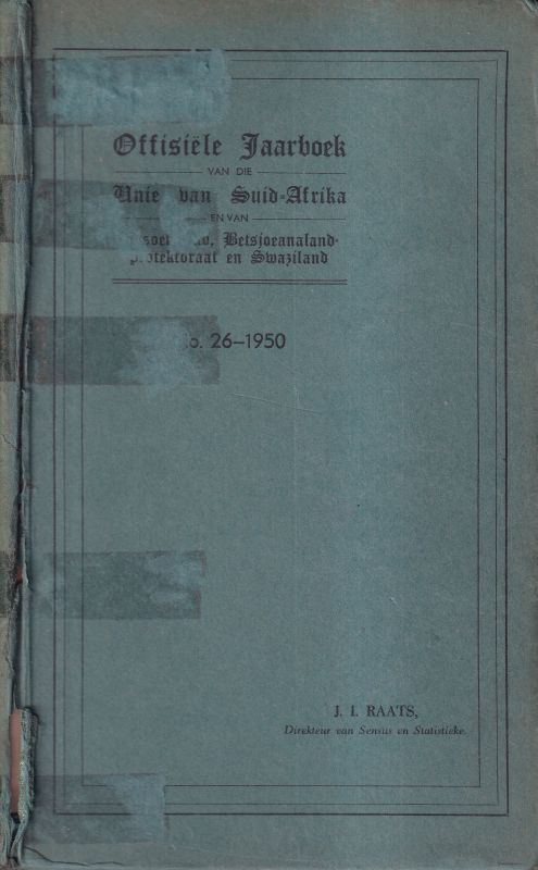 Unie van Suid-Afrika  Offisiele Jaarboek van de Unie van Suid-Afrika No. 26-1950 