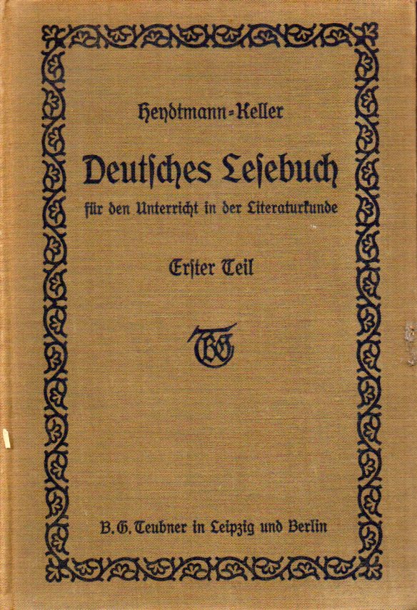 Heydtmann,Johannes  Deutsches Lesebuch für den Unterricht in der Literaturkunde 