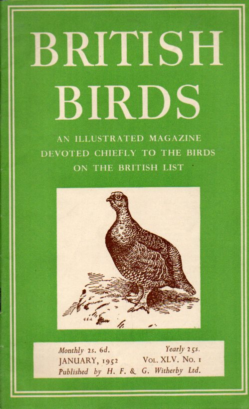 British Birds  British Birds Vol.XLV,No.1. 