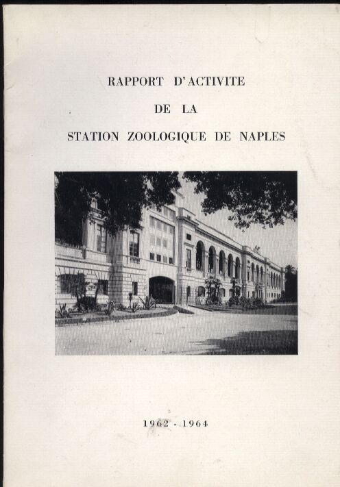 Station Zoologique de Naples  Rapport D'Activite de la Station Zoologique de Naples 1962-1964 