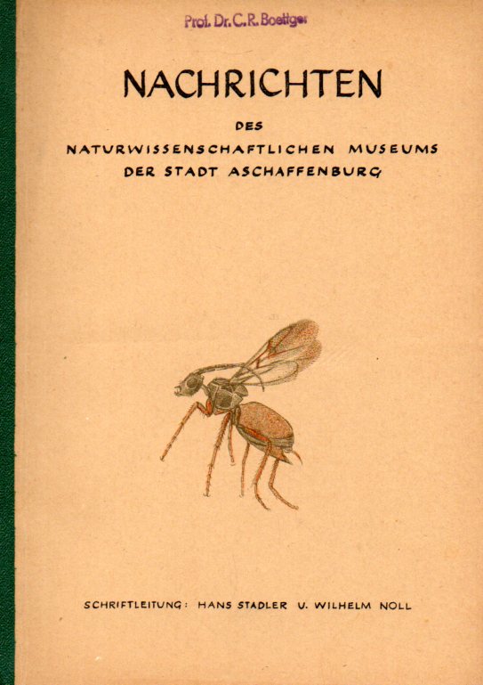 Naturwissenschaftliches Museum Aschaffenburg  Nachrichten. Nr. 53. 1956 