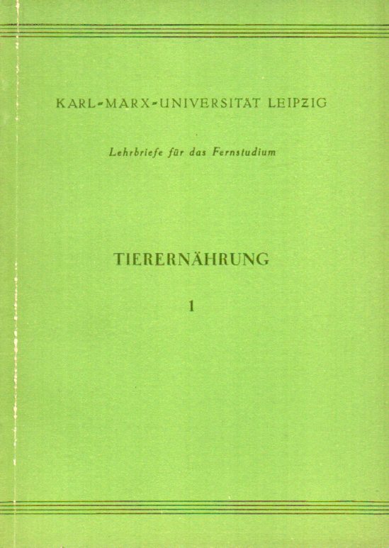 Sperling,Ludwig+Franz Reinisch  Tierernährung 1 