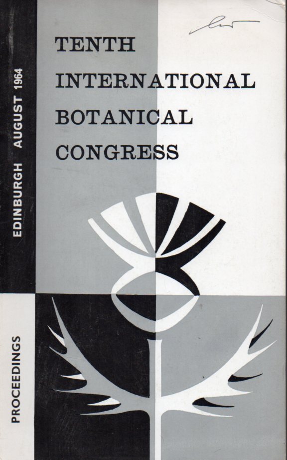 University of Edingburgh  Tenth International Botanical Congress.Edinburgh.4-11 August.1964 