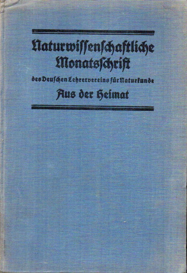 Aus der Heimat  Aus der Heimat XXXXI.Jahrgang 1928.Heft 1-12 