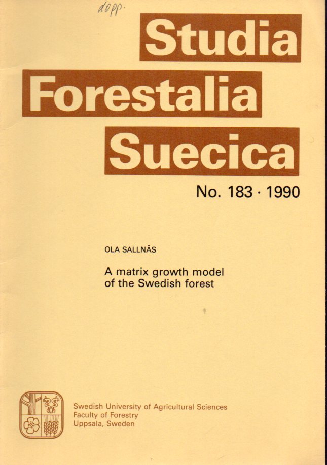 Sallnäs,Ola  A matrix growth model of the Swedish forest 