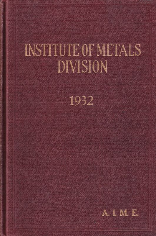 American Institute of Mining and Metallurgical  Transactions of the American Institute of Mining and Metallurgical 