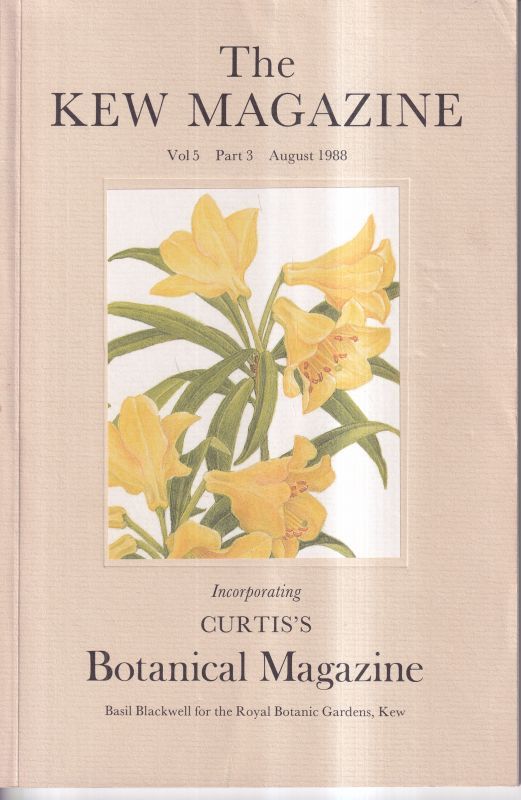 Curtis's Botanical Magazine  Curtis's Botanical Magazine Volume 5 Part 3, August 1988 
