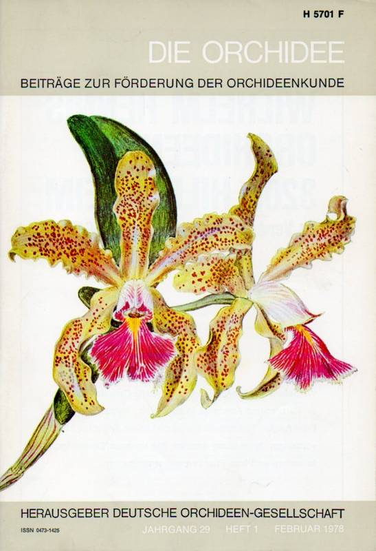 Die Orchidee  Die Orchidee 29.Jahrgang 1978 Hefte 1-6 (6 Hefte) 