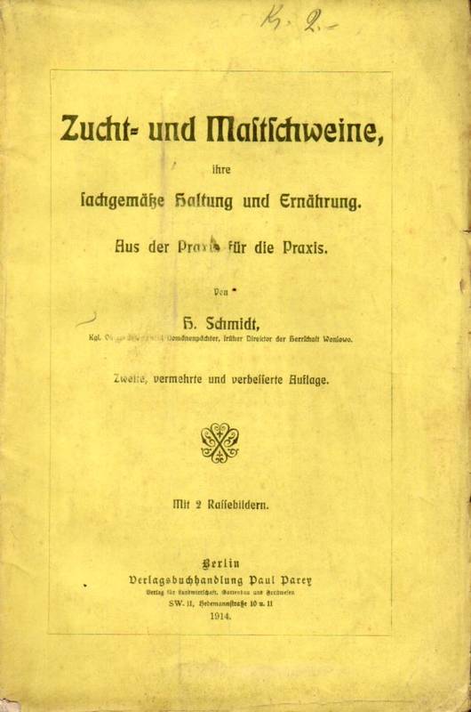 Schmidt,H.  Zucht-und Mastschweine 