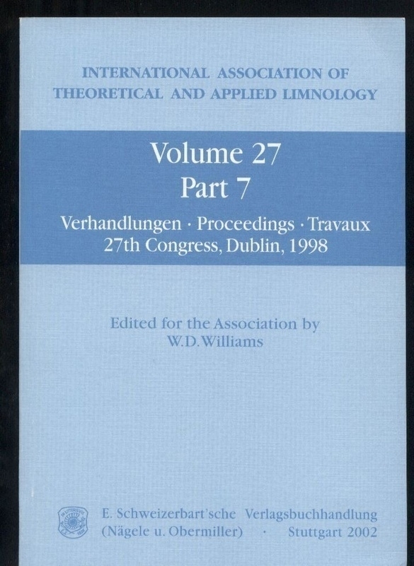 Internationale Vereinigung für theoretische und  angewandte Limnologie. Vol. 27. Part 1-7. (7 Bde.) 