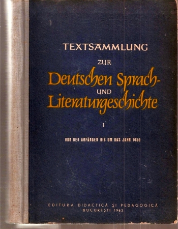 Livescu,Jean+Sevilla Baer-Tomosoiu+weitere  Textsammlung zur Deutschen Sprach- und Literaturgeschichte.Bd. 1 