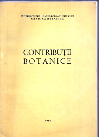 Contributii Botanice  Contributii Botanice 