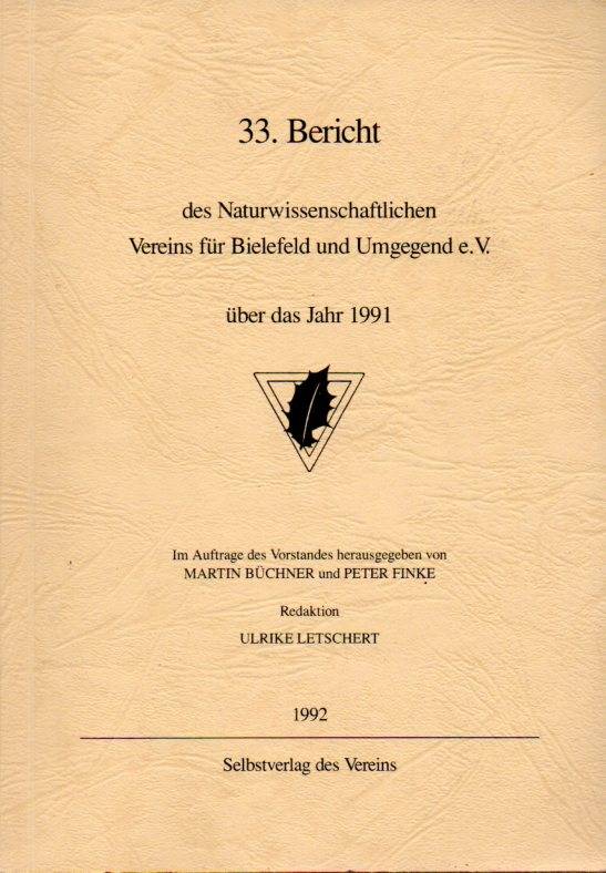 Naturwissenschaftlicher Verein für Bielefeld  33.Bericht des Naturwissenschaftlichen Vereins für Bielefeld und 