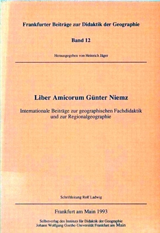Ladwig,Rolf (Schriftleitung)  Liber Amicorum Günter Niemz 