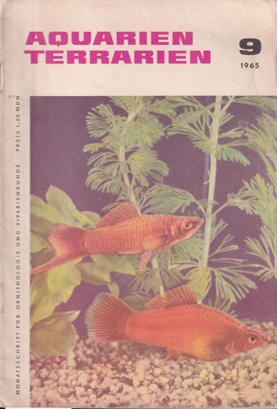Aquarien Terrarien  12.Jahrgang.1965.Heft 9,10 und 12.13.Jahrgang.1966.Heft 1 