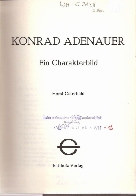 Osterheld,Horst  Konrad Adenauer 