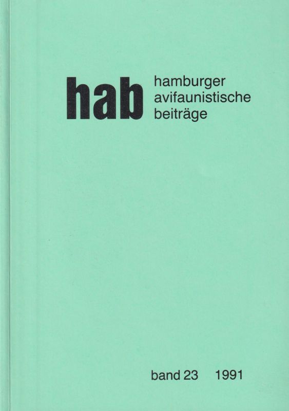 Wittenberg,Jörg+Günther Helm  hab hamburger avifaunistische beiträge band 23 1991 