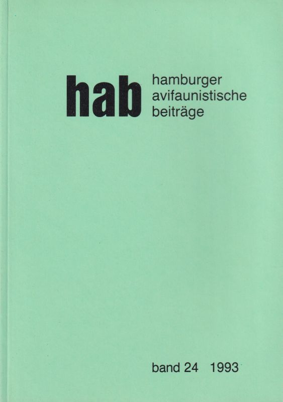 Wittenberg,Jörg  hab hamburger avifaunistische beiträge band 24 1993 
