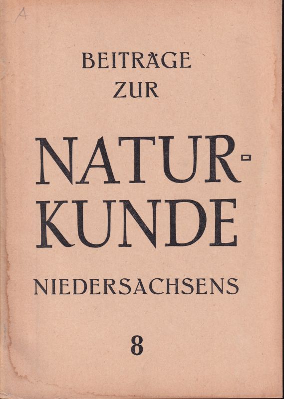 Weigold  Beiträge zur Naturkunde Niedersachsen.Nr.8.1949 