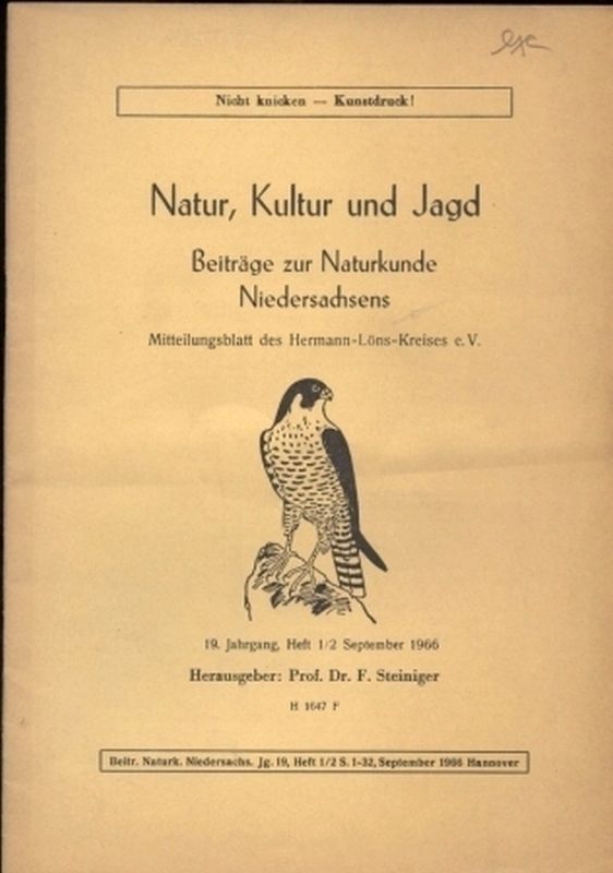 Natur, Kultur und Jagd  19.Jg. Heft 1/2-3/4.1966 