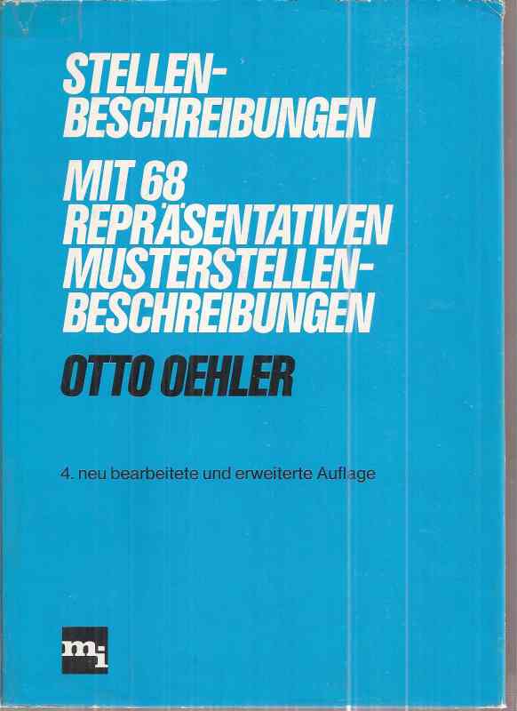Oehler,Otto  Stellbeschreibungen 