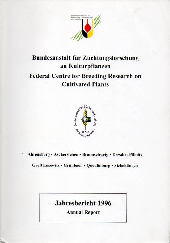 Bundesanstalt für Züchtungsforschung  Jahresbericht 1996 