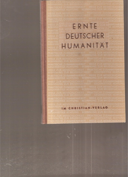 Siebecke,Horst  Ernte Deutscher Humanität 