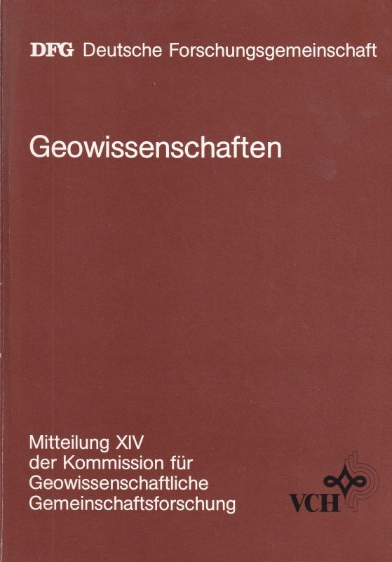 DFG Deutsche Forschungsgemeinschaft  Geowissenschaften 