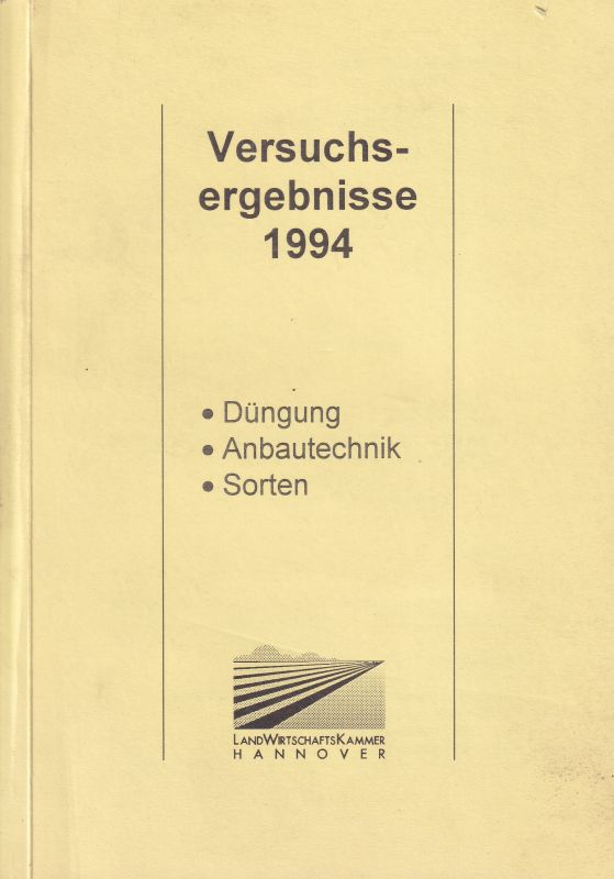 Freimann,Gerhard  Versuchsergebnisse 1994 