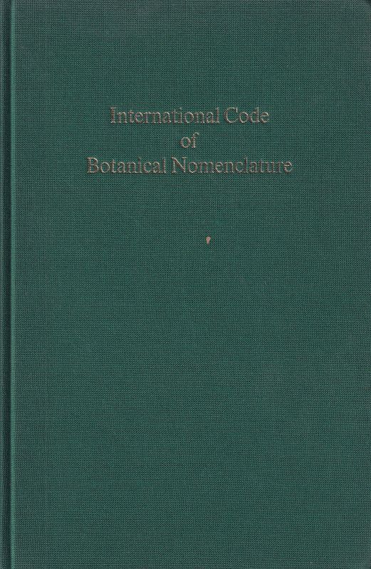 Voss,E.G.+H.M.Burdet+W.G.Chaloner+weitere  International Code of Botanical Nomenclature.Vol.III 