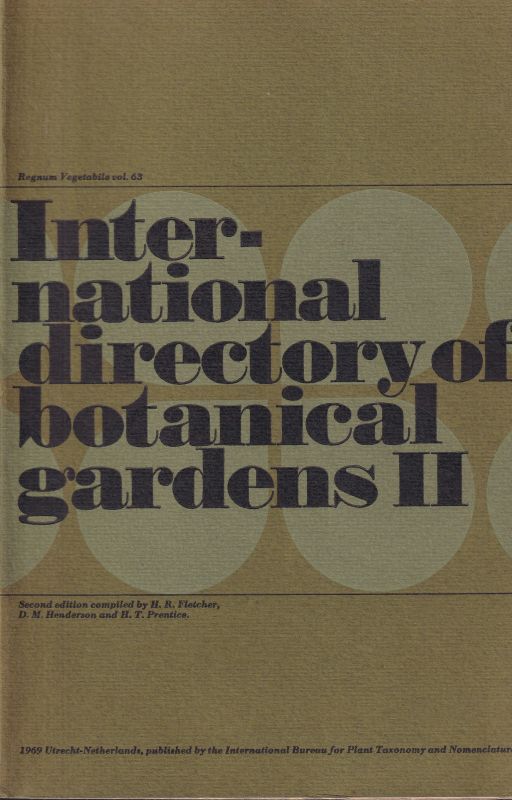 Regnum Vegetabile.Vol.63  International Directory of Botanical Gardens II 
