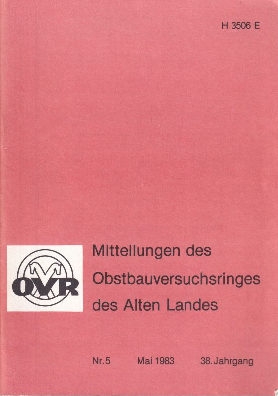 Loewel,E.L.  Mitteilungen des Obstbauversuchsringes des Alten Landes 