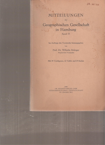 Geographische Gesellschaft in Hamburg  Band 53.1958 