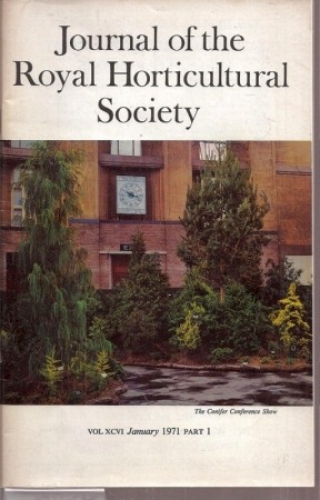Royal Horticultural Society  Journal of the Royal Horticultural Society 1971 (Part 1-12) 12 Hefte 