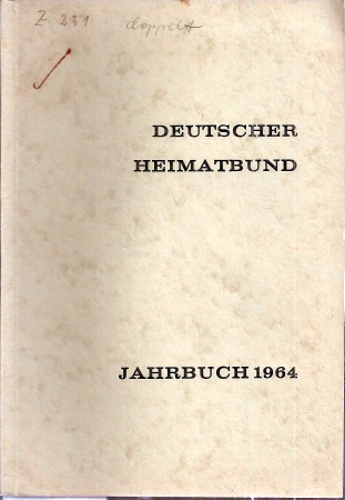 Deutscher Heimatbund  Deutscher Heimatbund Jahrbuch 1964 