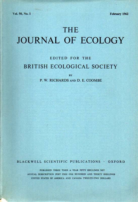 Journal of Ecology,The  Jahrgang 1962.Vol.50.No.1,2 und 3 