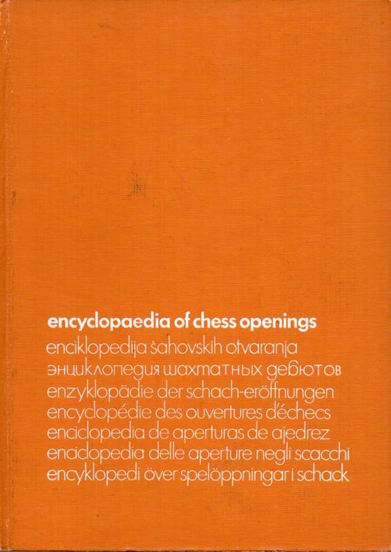 Schach-Informator  Enzyklopädie der Schach-Eröffnungen E IV 