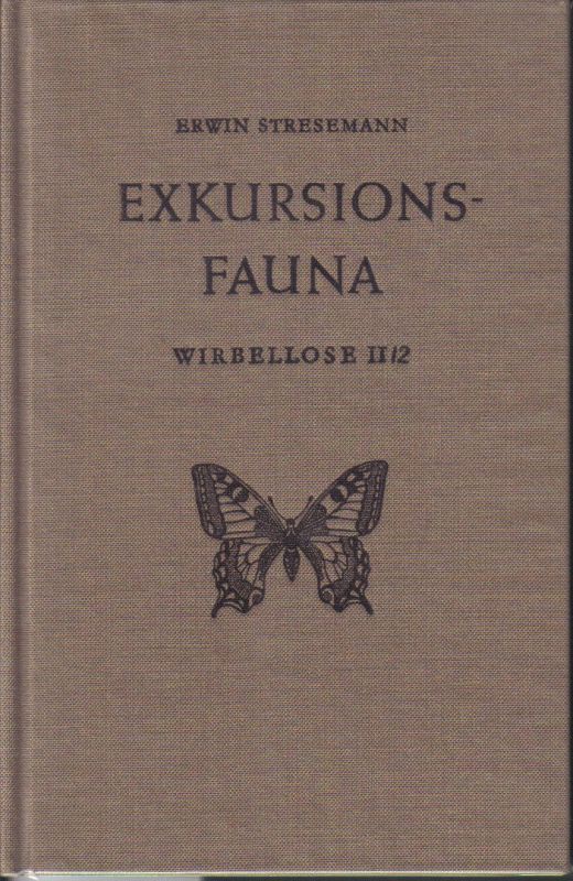 Stresemann,Erwin  Exkursions-Fauna von Deutschland (Insekten-2.Halbband,Wirbellose II/2) 