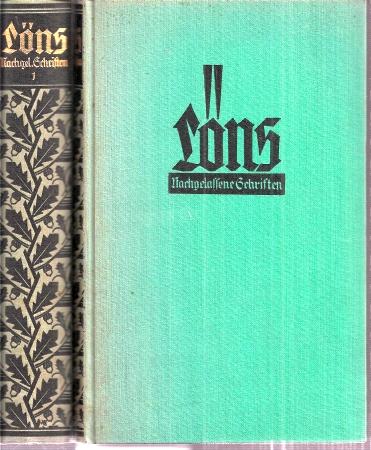 Löns,Hermann  Sämtliche Werke in acht Bänden und Erster und Zweiter Band der 