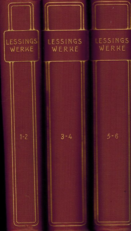 Petersen,Julius (Hsg.)  Lessings Werke Auswahl in sechs Teilen (3 Bände) 
