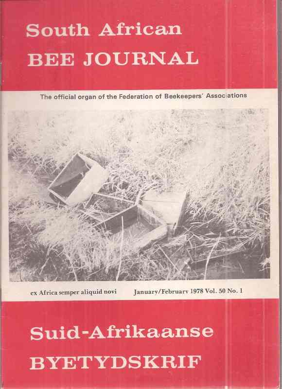 South African Bee Journal  Volume 50 1978 No. 1 bis 3 and 5 bis 6 (5 Hefte) 