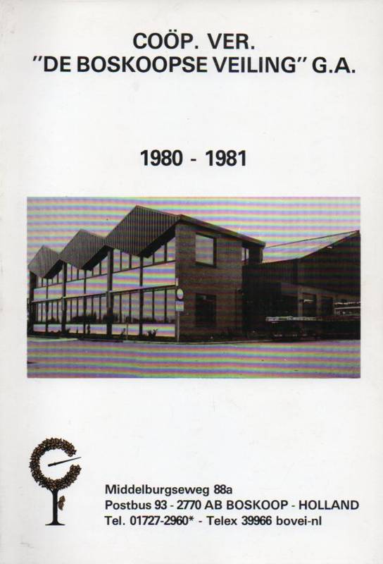 Coöp. Ver. De Boskoopse Veiling G.A.  Catalogue 1980-1981 